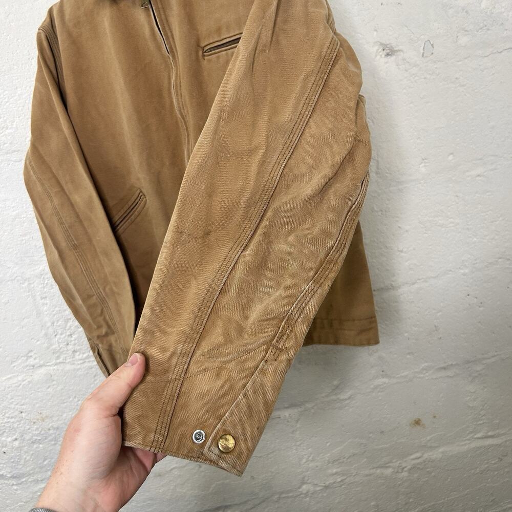 Vintage Carhartt Unlined Detroit Jacket “Brown” JU1216 J97 - Picture 7 of 14